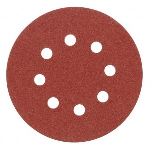 Brusný papír 125 mm P60 s otvory 5 ks suchý zip Vorel TO-08576