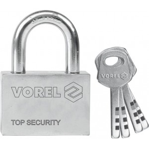Zámek visací 40 mm 4 klíče Vorel TO-77004